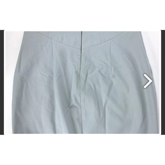 Banana Republic Womens Dress Pencil Midi Sleeveless Summer Blue size 0 MSRP $138 - Picture 6 of 10